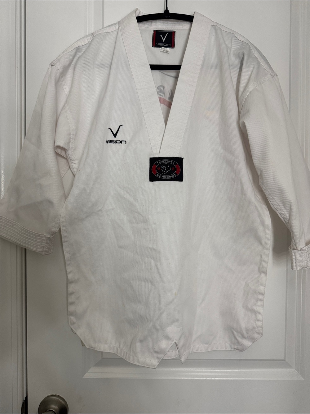 White V-Neck Martial Arts Jacket